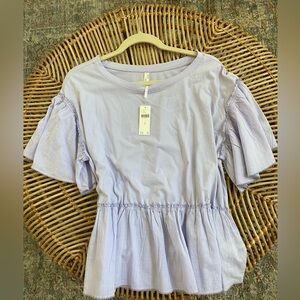 Anthropologie Light Purple Top